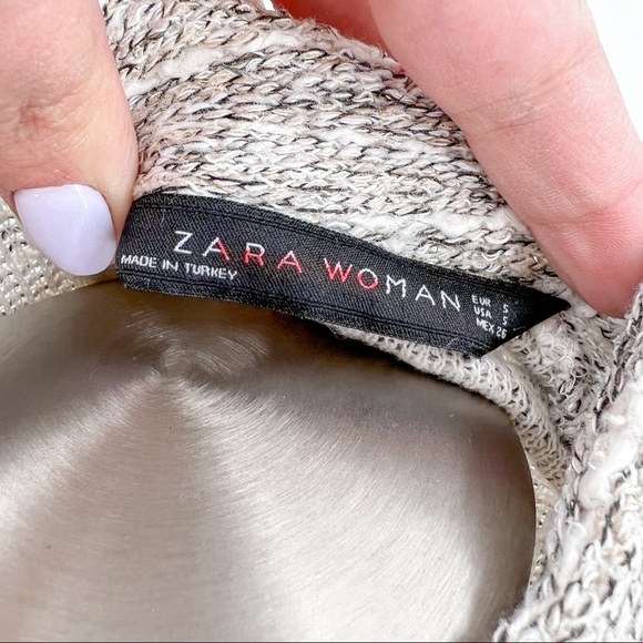 Zara metallic bell sleeve crop top - Picture 7 of 7